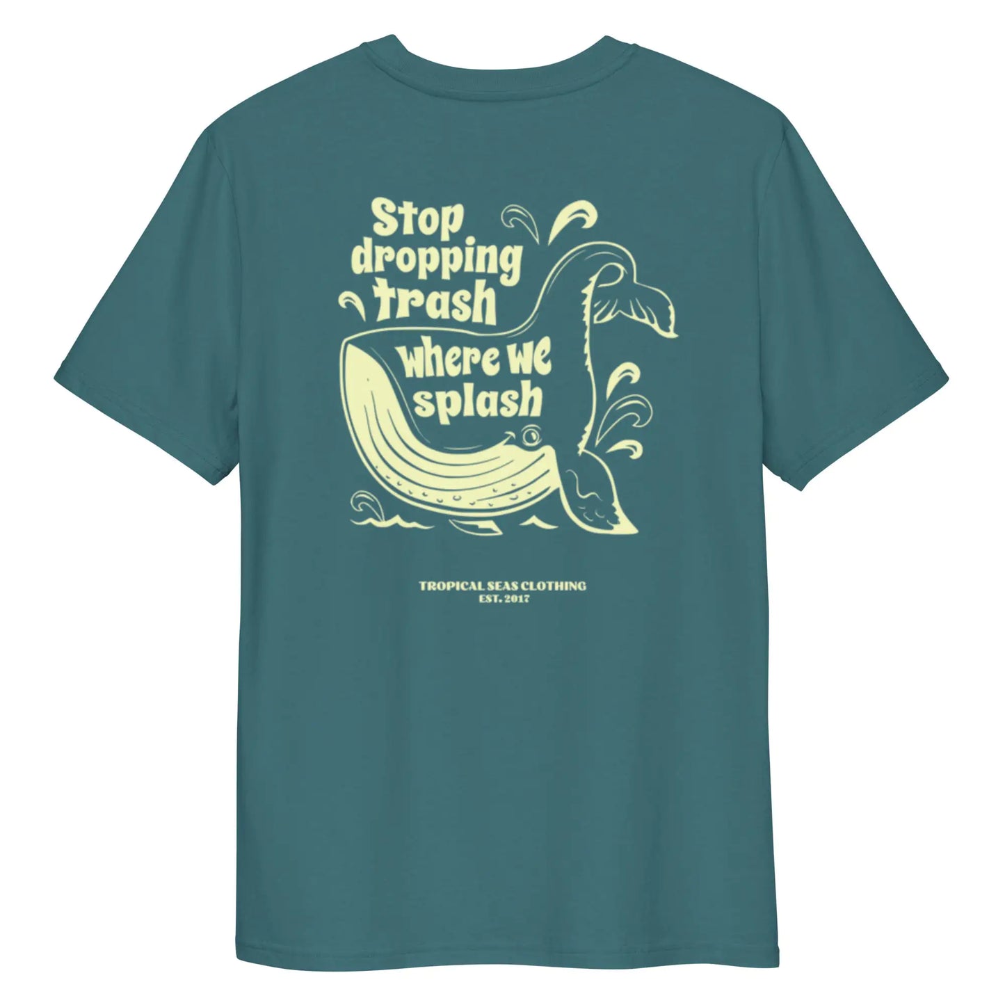 Whale Trash Splash organic cotton t-shirt