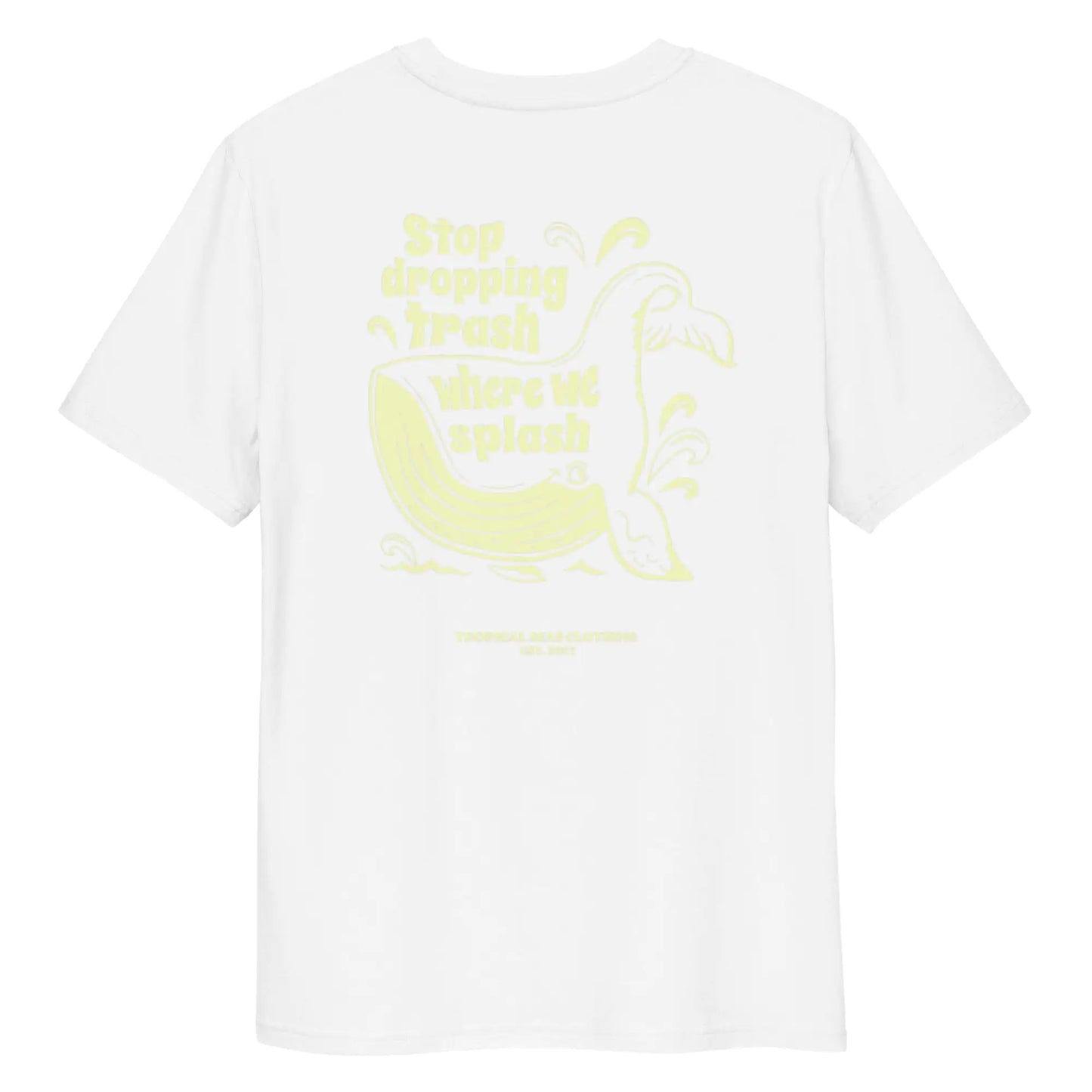 Whale Trash Splash organic cotton t-shirt